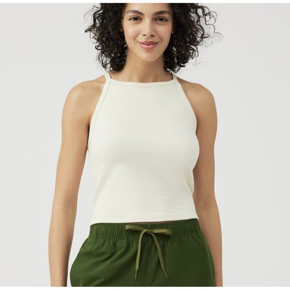 Outdoor Voices Ribbed Halter Tank Top XXL